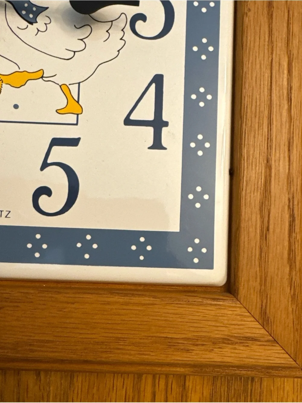 Vtg  Elgin Goose Clock 11